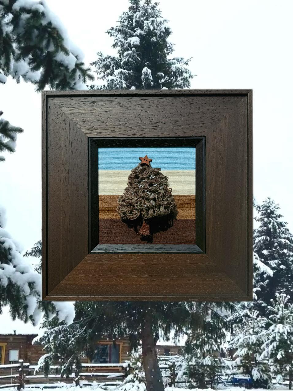 Four Season of a Tree Fiber Art Good Monica