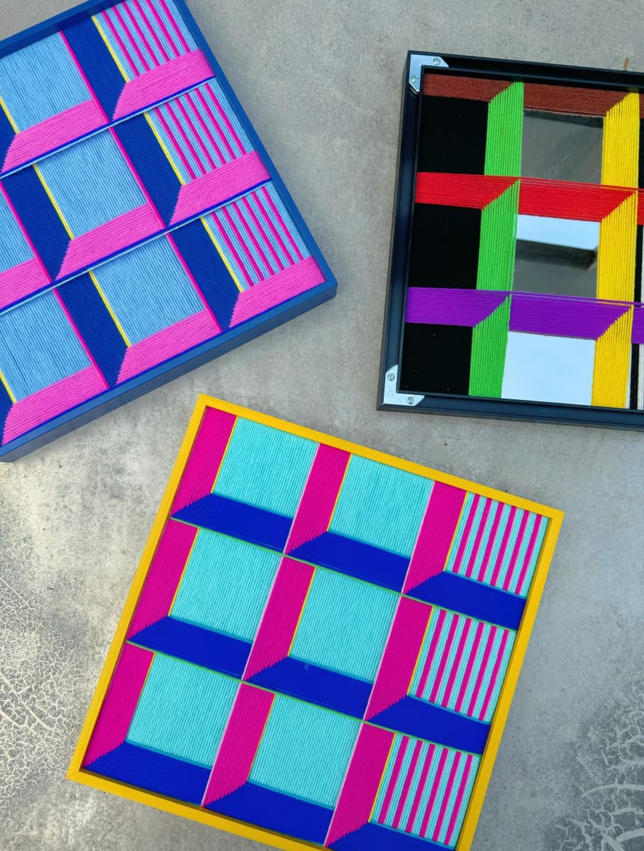 Neon Prism II Fiber Art Good Monica