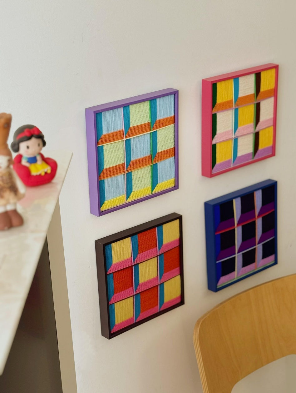 Urban Kaleidoscope Series I Fiber Art Good Monica