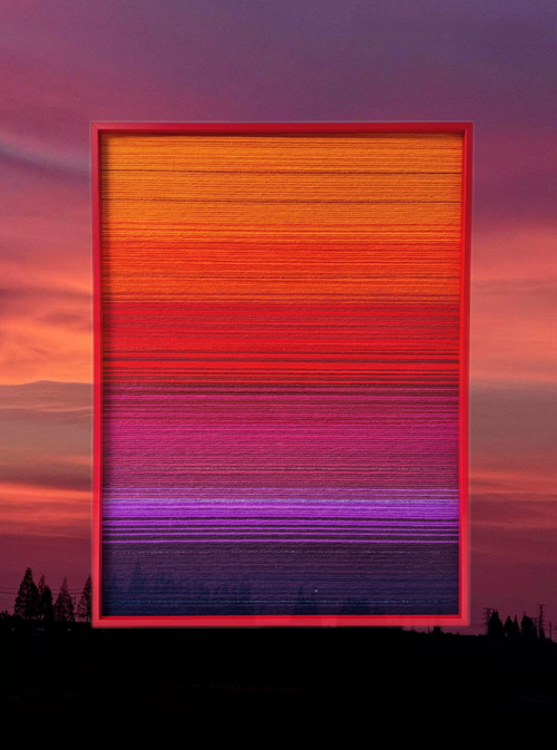 Good Night · Dusk Glow Fiber Art Good Monica
