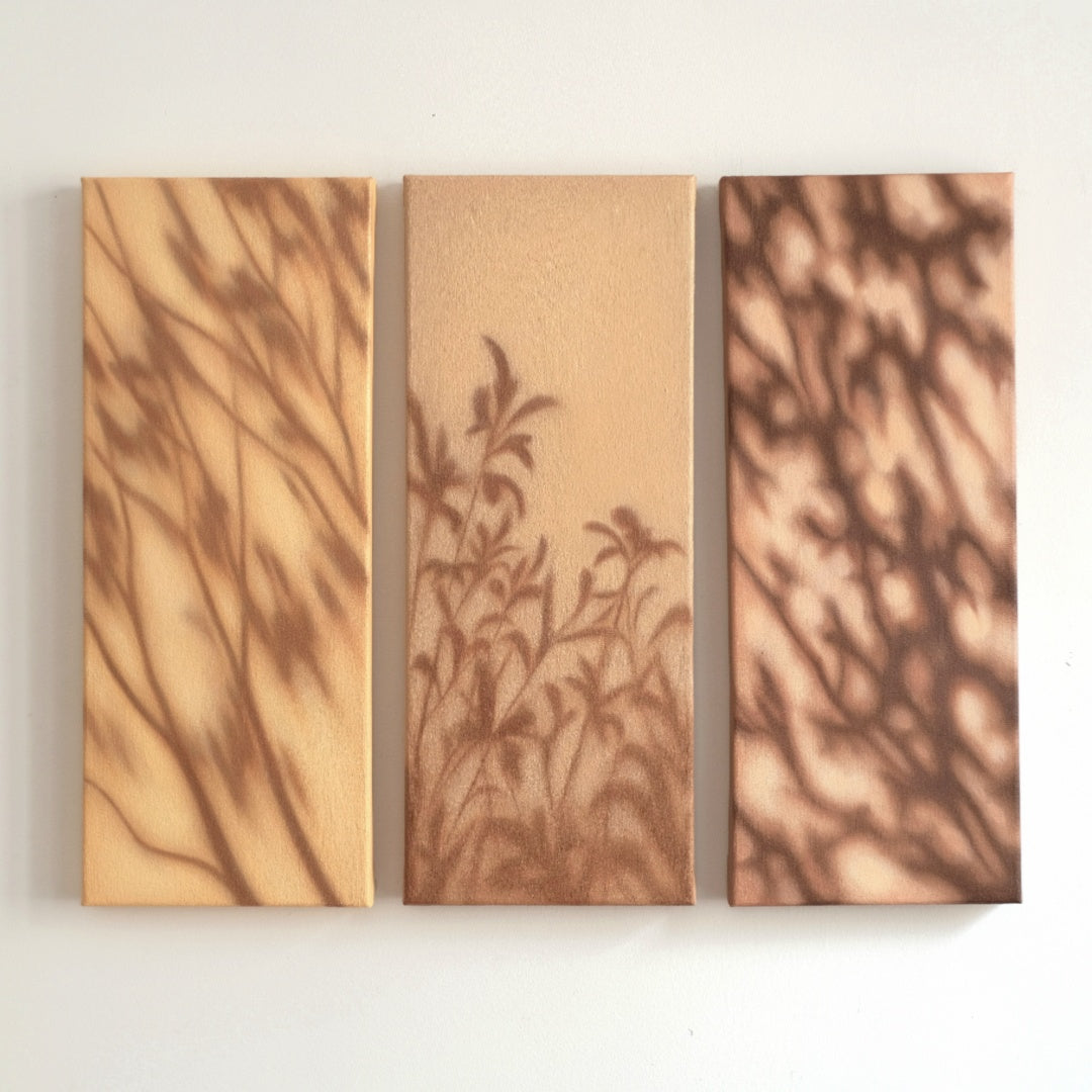 Texture & Light Oil Painting Series –Where Leaf Shadows Gently Fall (Original 1/1) Nian San