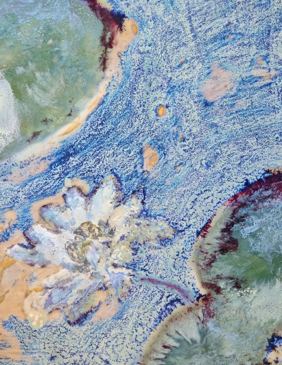 High-Temperature Glaze Ceramic Painting –Water Lily III (Original 1/1) Xianyue Lee