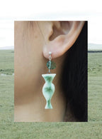 Handmade Ceramic Earrings –Mosslight Vessel One Shower Studio