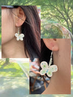 Handmade Ceramic Earrings – Summer Butterfly One Shower Studio