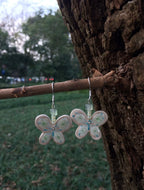 Handmade Ceramic Earrings – Summer Butterfly One Shower Studio