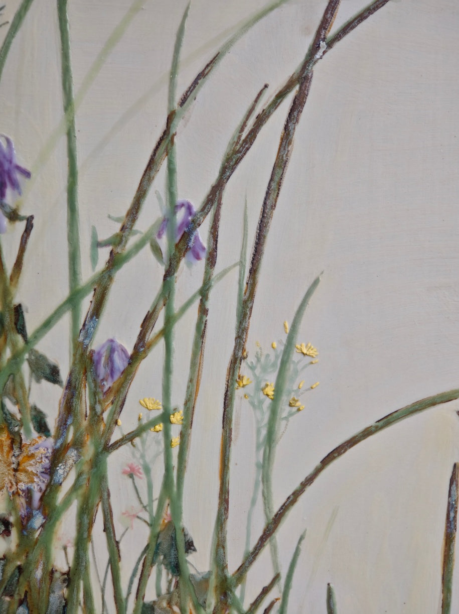 High-Temperature Glaze Ceramic Painting –Between the Grasses (Original 1/1) Xianyue Lee