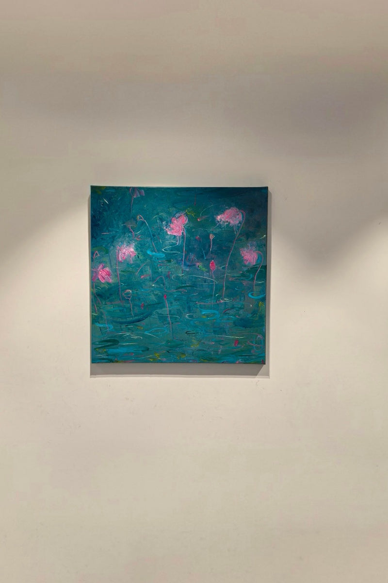 Poetic Abstraction Series – Lotus Breeze Rising (Original 1/1) Fengxi Ni