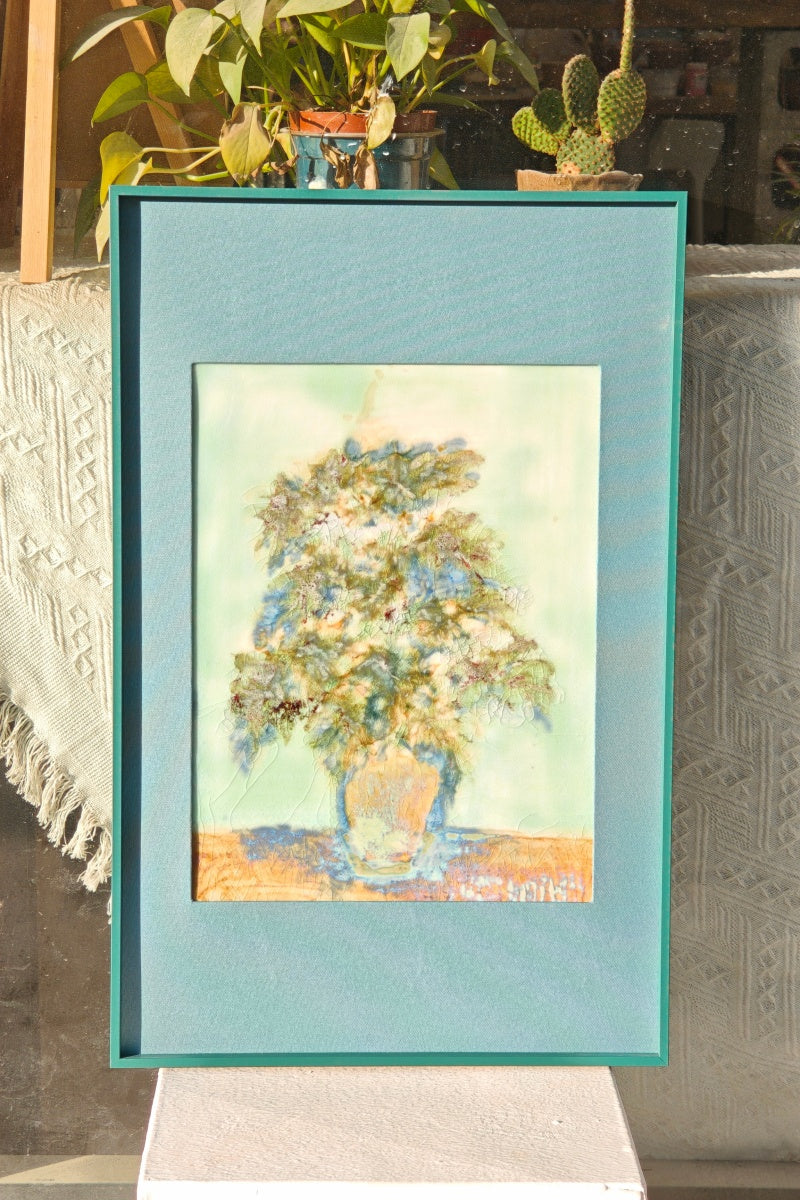 High-Temperature Glaze Ceramic Painting –Begonia (Original 1/1) Xianyue Lee