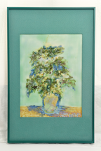 High-Temperature Glaze Ceramic Painting –Begonia (Original 1/1) Xianyue Lee
