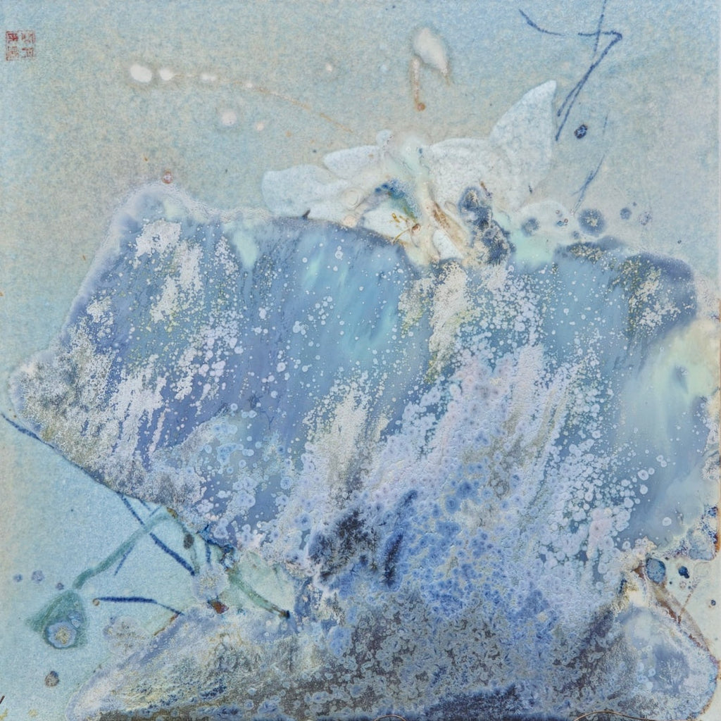 High-Temperature Glaze Ceramic Painting –Ethereal Lotus (Original 1/1) Xianyue Lee