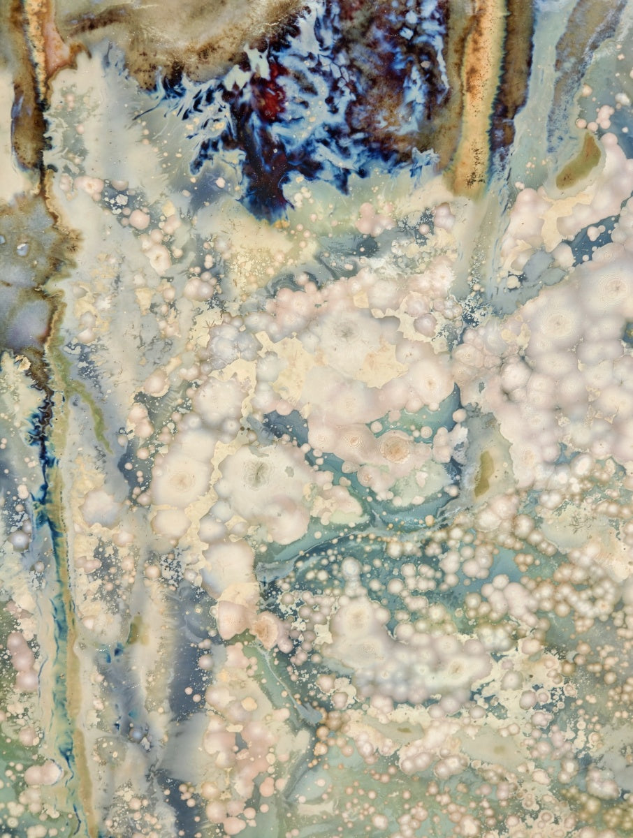 High-Temperature Glaze Ceramic Painting –Lotus in the Breeze III (Original 1/1) Xianyue Lee