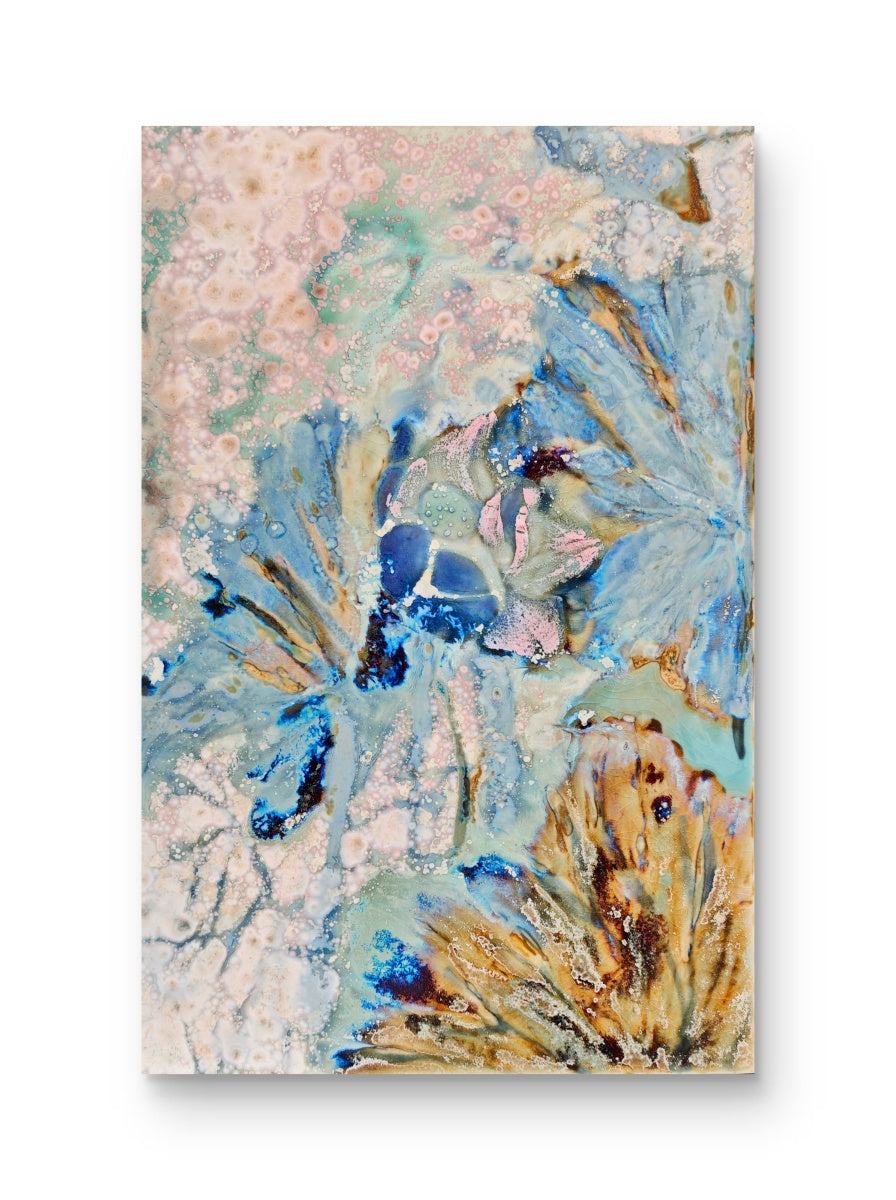 High-Temperature Glaze Ceramic Painting –Lotus in the Breeze II (Original 1/1) Xianyue Lee