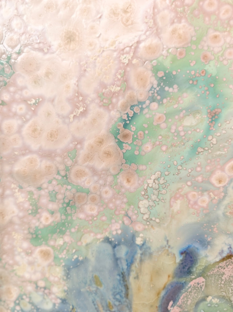 High-Temperature Glaze Ceramic Painting –Lotus in the Breeze II (Original 1/1) Xianyue Lee