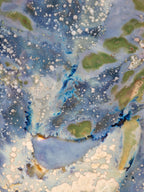 High-Temperature Glaze Ceramic Painting –Lotus in the Breeze I (Original 1/1) Xianyue Lee