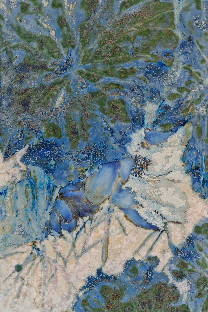 High-Temperature Glaze Ceramic Painting –Lotus in the Breeze I (Original 1/1) Xianyue Lee