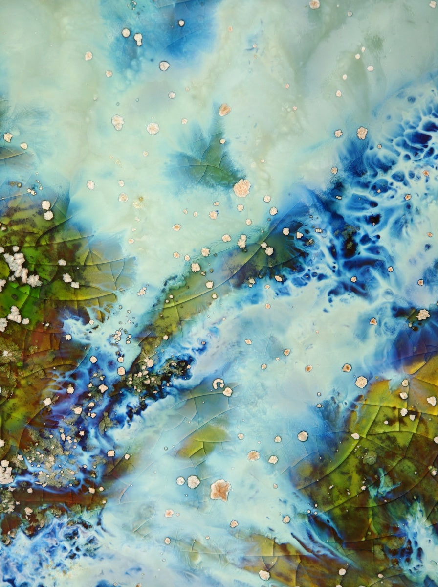 High-Temperature Glaze Ceramic Painting –Hidden Lotus (Original 1/1) Xianyue Lee