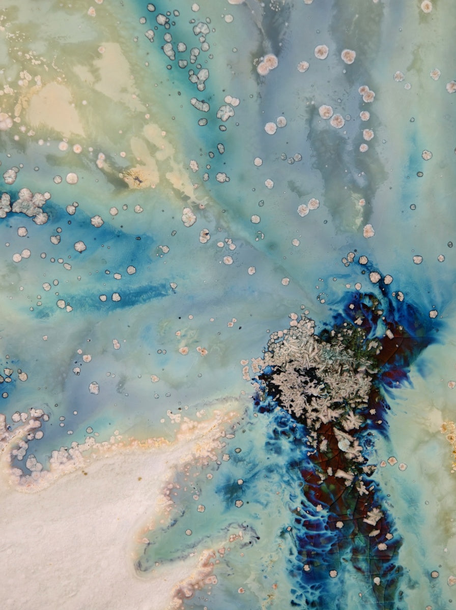 High-Temperature Glaze Ceramic Painting –Hidden Lotus (Original 1/1) Xianyue Lee