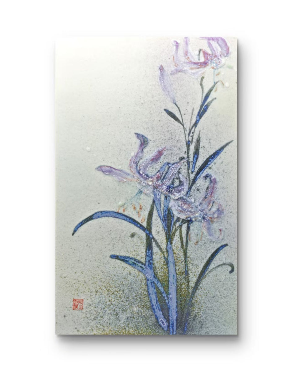 High-Temperature Glaze Ceramic Painting –Orchid (Original 1/1) Xianyue Lee