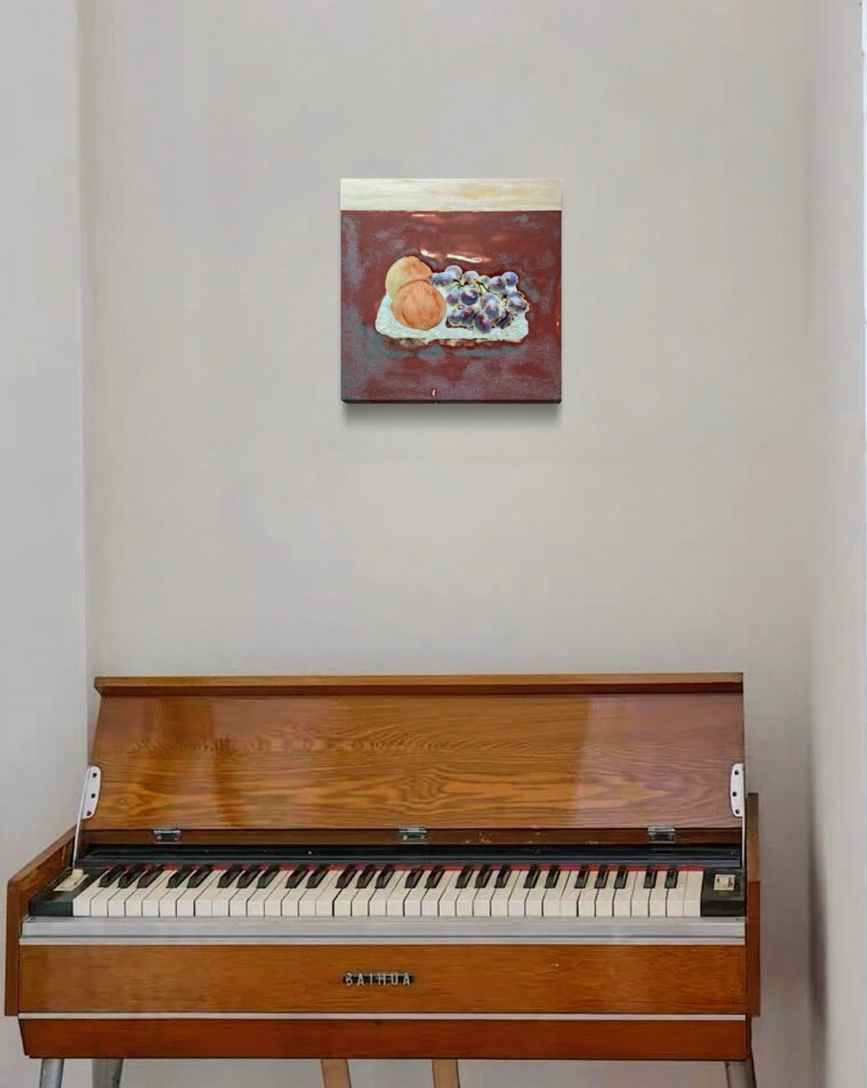 High-Temperature Glaze Ceramic Painting –A Peach-Flavored Summer (Original 1/1) Xianyue Lee