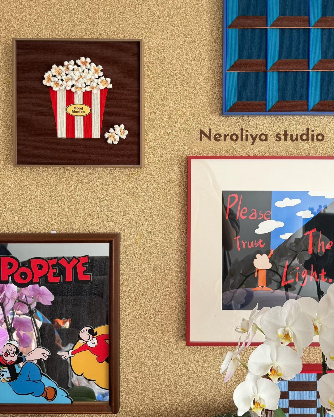 Popcorn Dreams Fiber Art Good Monica