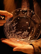 Snow White Dream Glass Plate Set Shi Yu