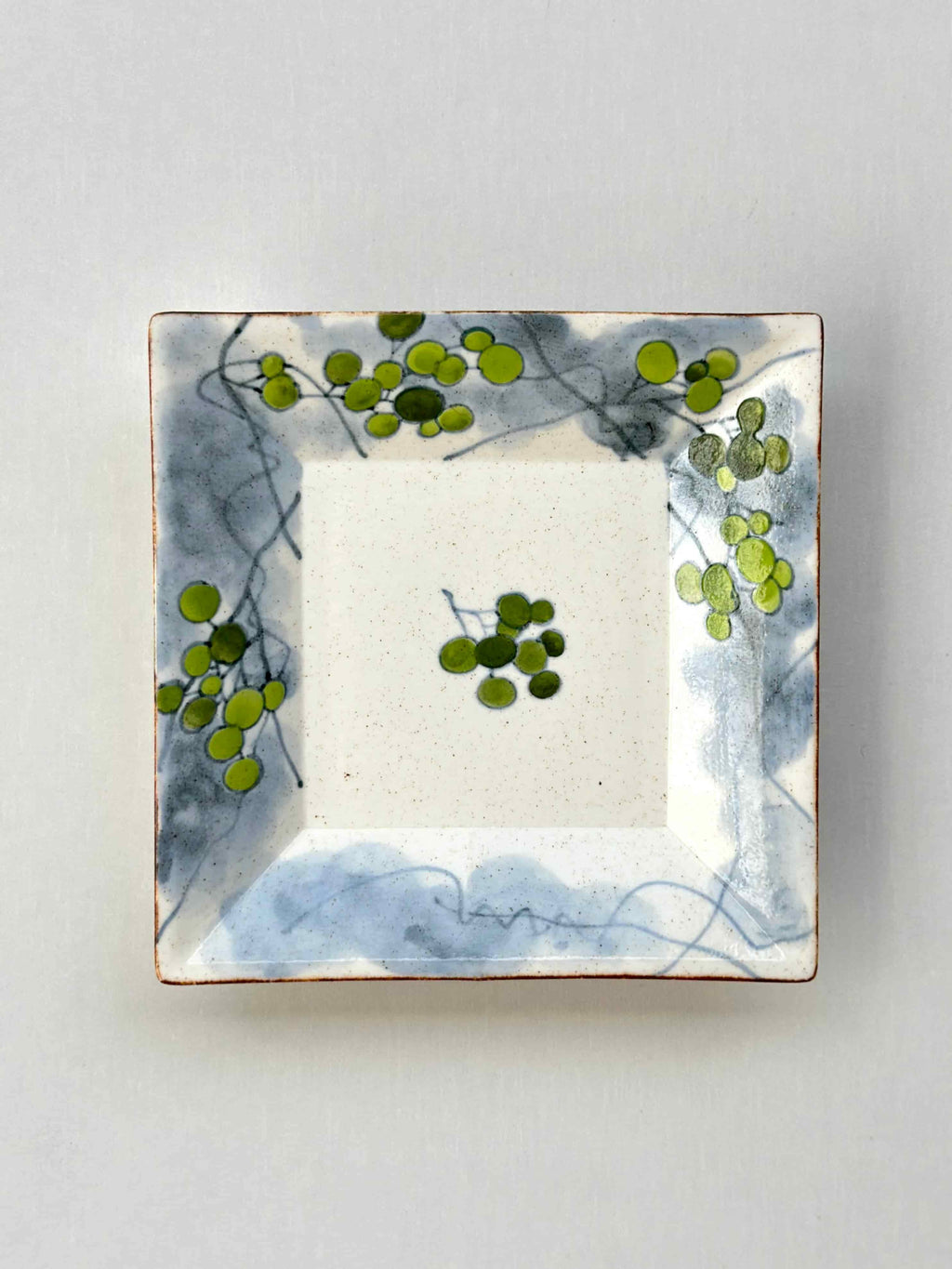 Quiet Garden Hand-Painted Square Ceramic Plates Chi Su