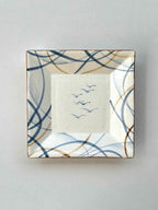Quiet Garden Hand-Painted Square Ceramic Plates Chi Su