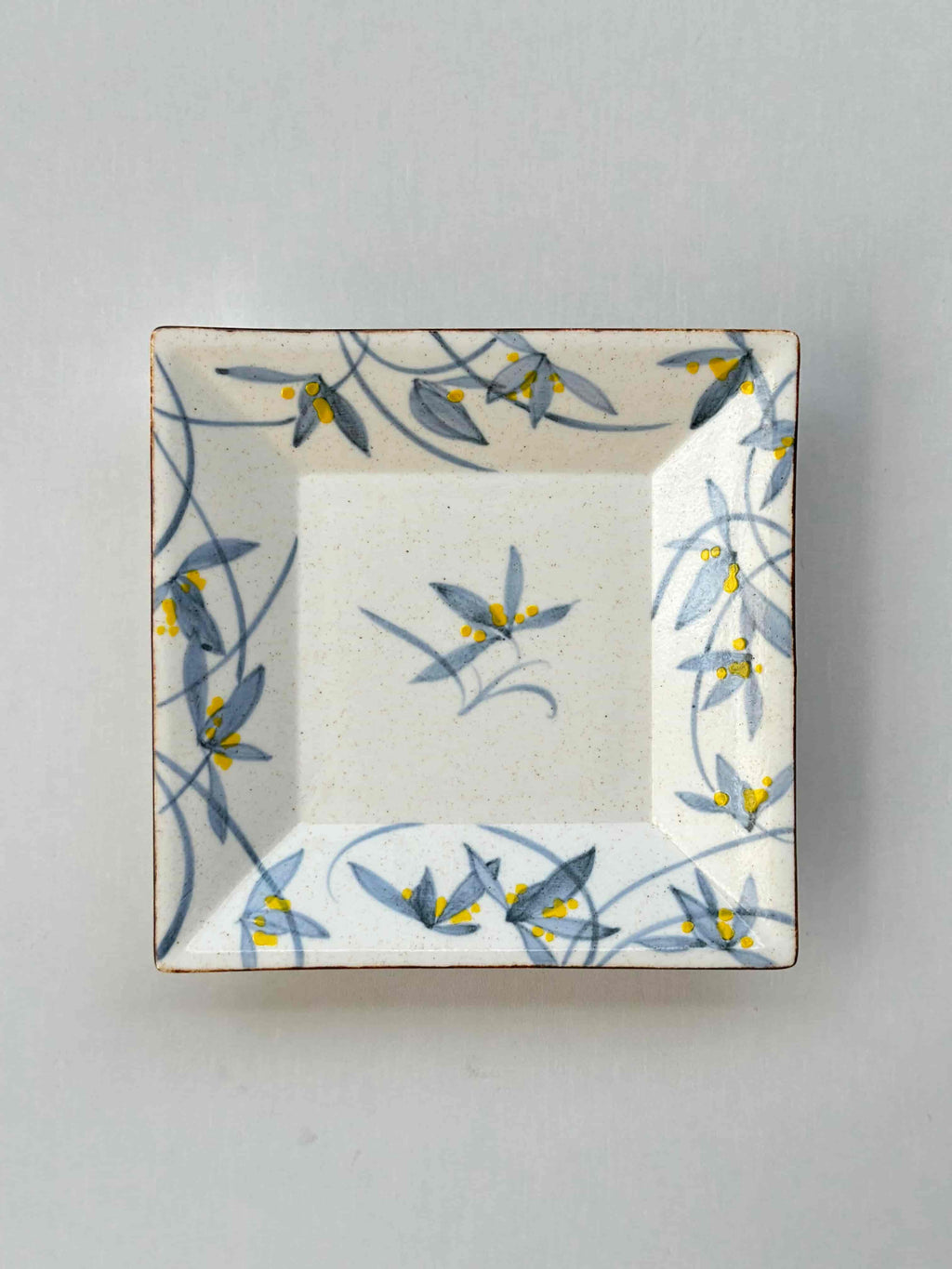 Quiet Garden Hand-Painted Square Ceramic Plates Chi Su