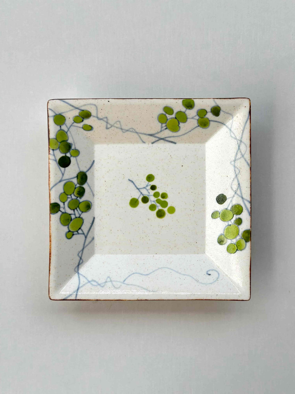 Quiet Garden Hand-Painted Square Ceramic Plates Chi Su