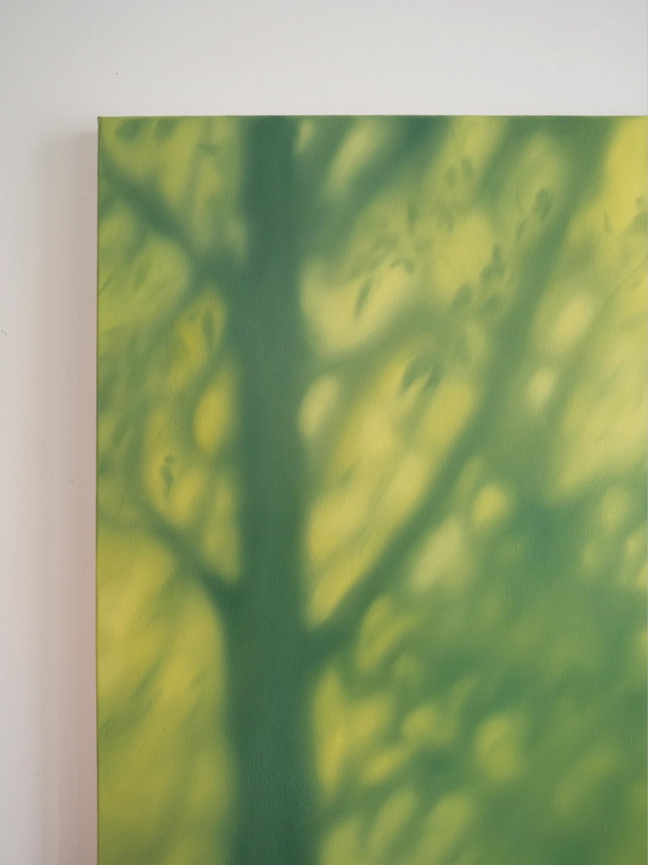 Texture & Light Oil Painting Series – Light Through Green Nian San