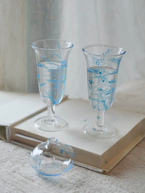 Blue Sea Legend Glass Tea Set Shi Yu