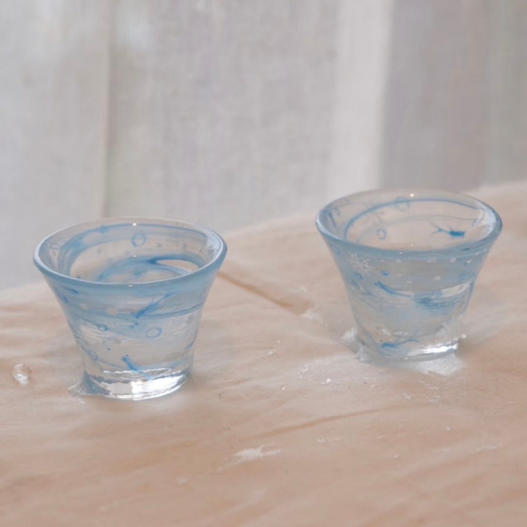 Blue Sea Legend Glass Tea Set Shi Yu