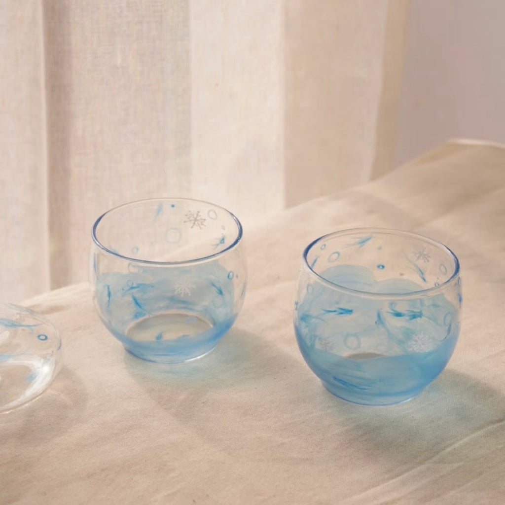 Blue Sea Legend Glass Tea Set Shi Yu