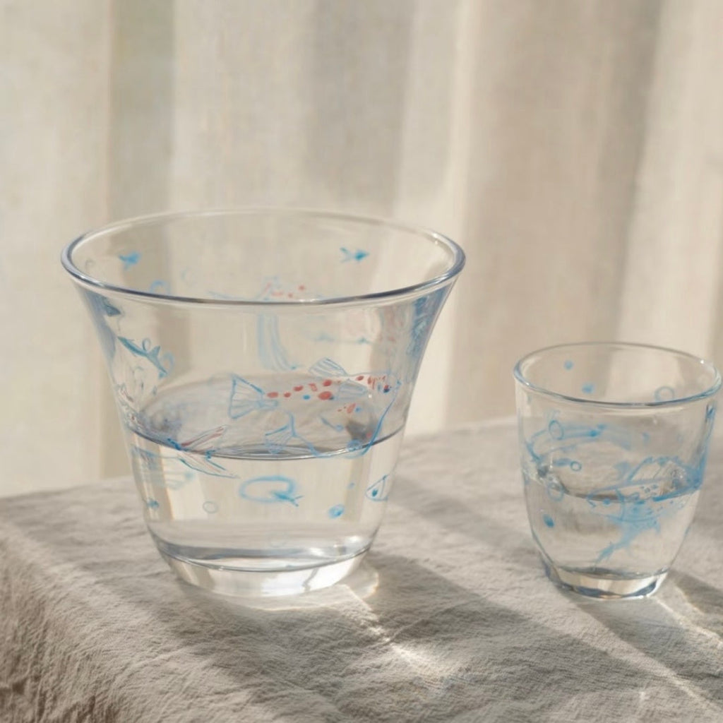 Blue Sea Legend Glass Tea Set Shi Yu