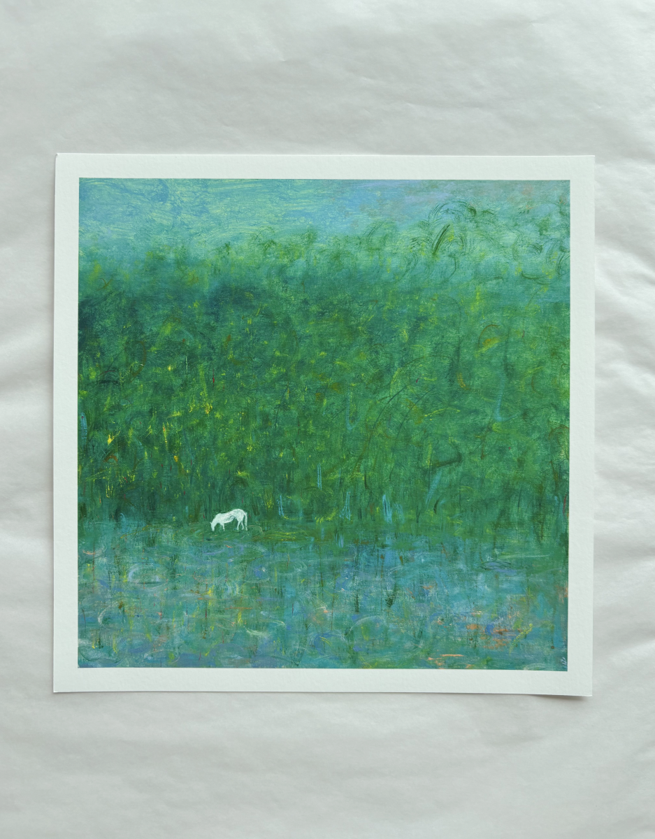 Abstract Forest Wall Art – Finding a Sanctuary in the Spring Woods (Fine Art Print) Fengxi Ni