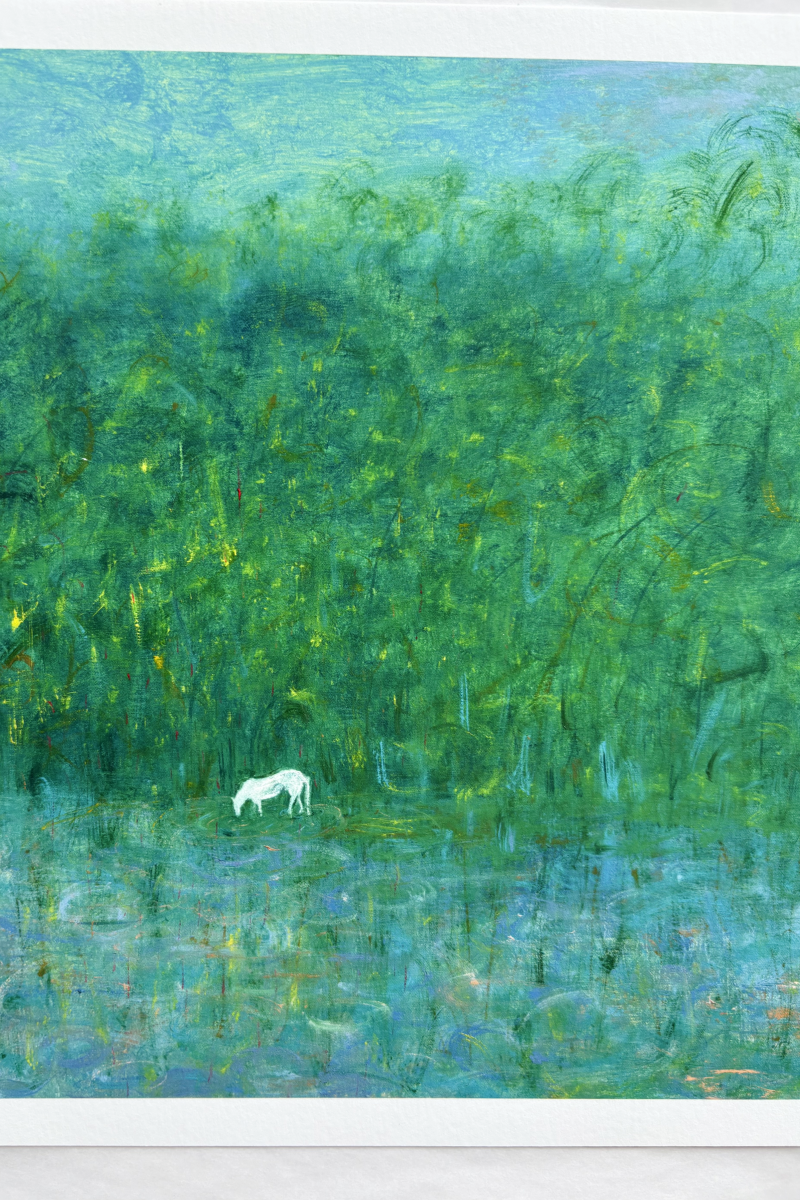 Abstract Forest Wall Art – Finding a Sanctuary in the Spring Woods (Fine Art Print) Fengxi Ni