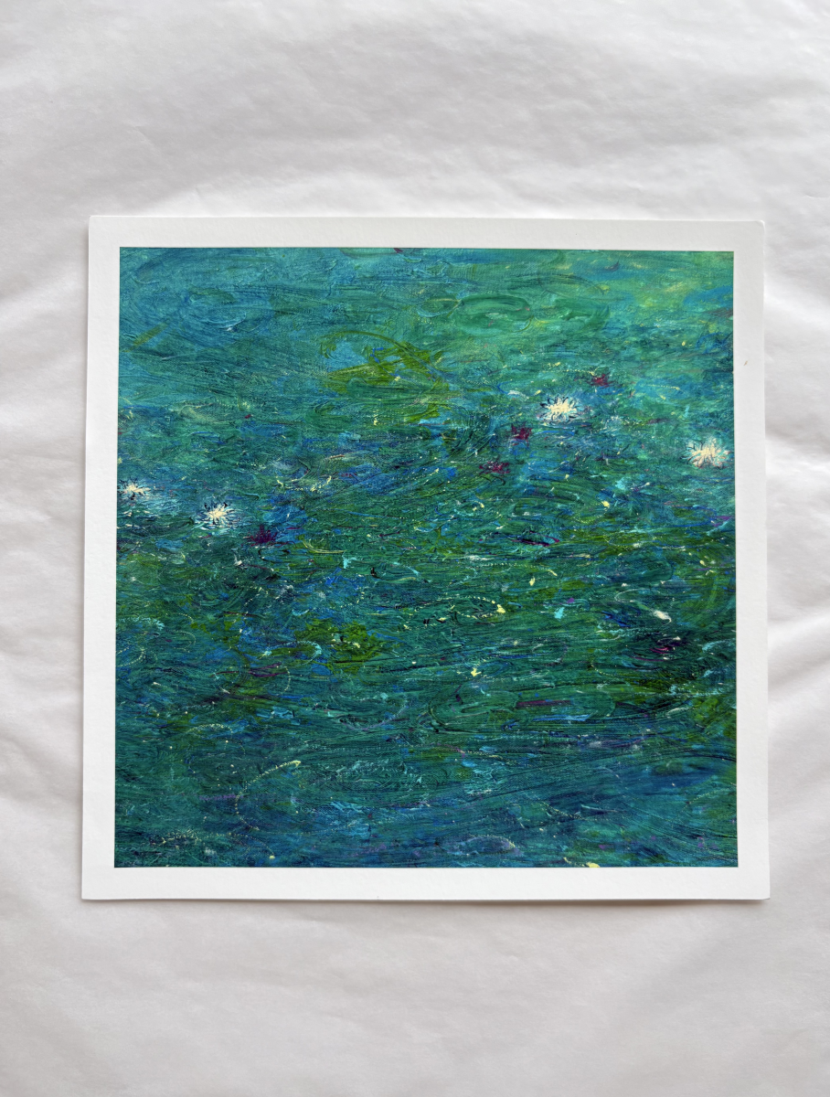 Abstract Water Lily Wall Art – Sleepwalking Water Lilies (Fine Art Print) Fengxi Ni