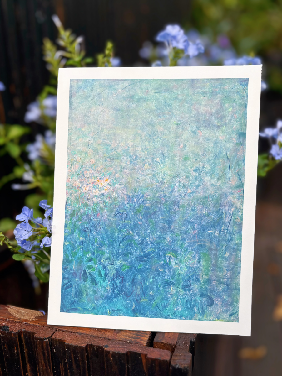Abstract Botanical Wall Art – Wild Cotton Flowers (Fine Art Print) Fengxi Ni