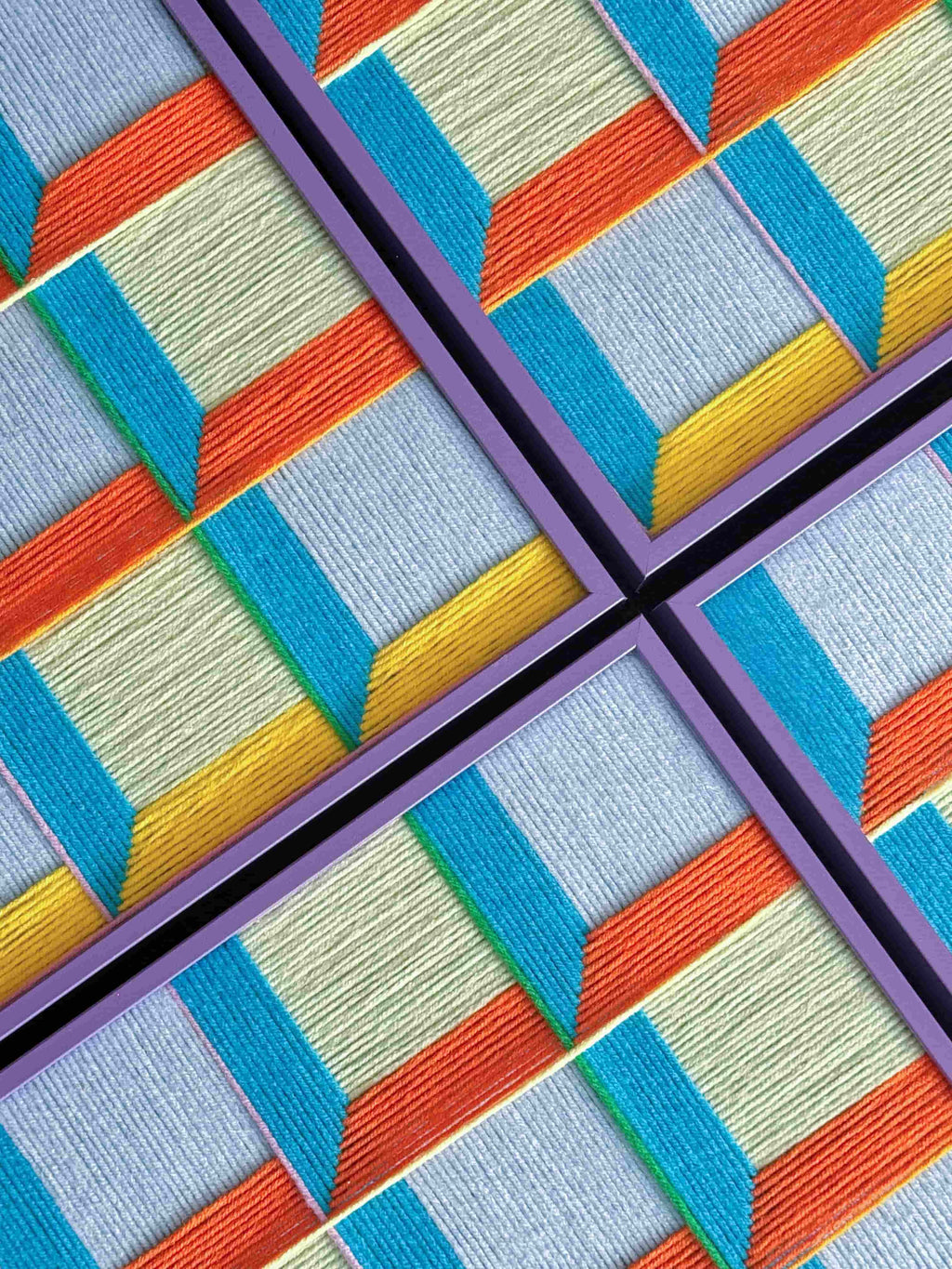 Neon Prism Fiber Art Good Monica