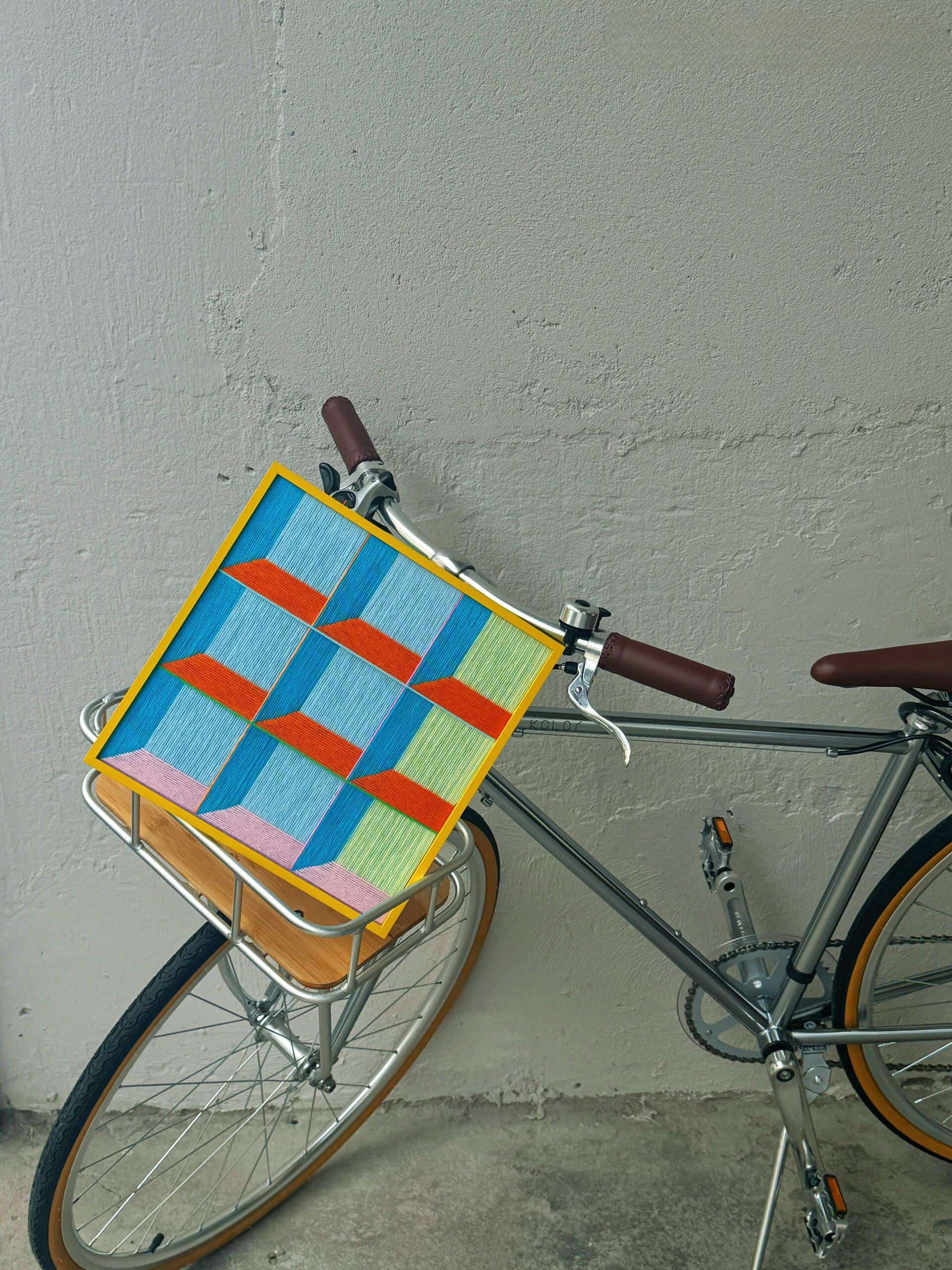 Neon Prism Fiber Art Good Monica