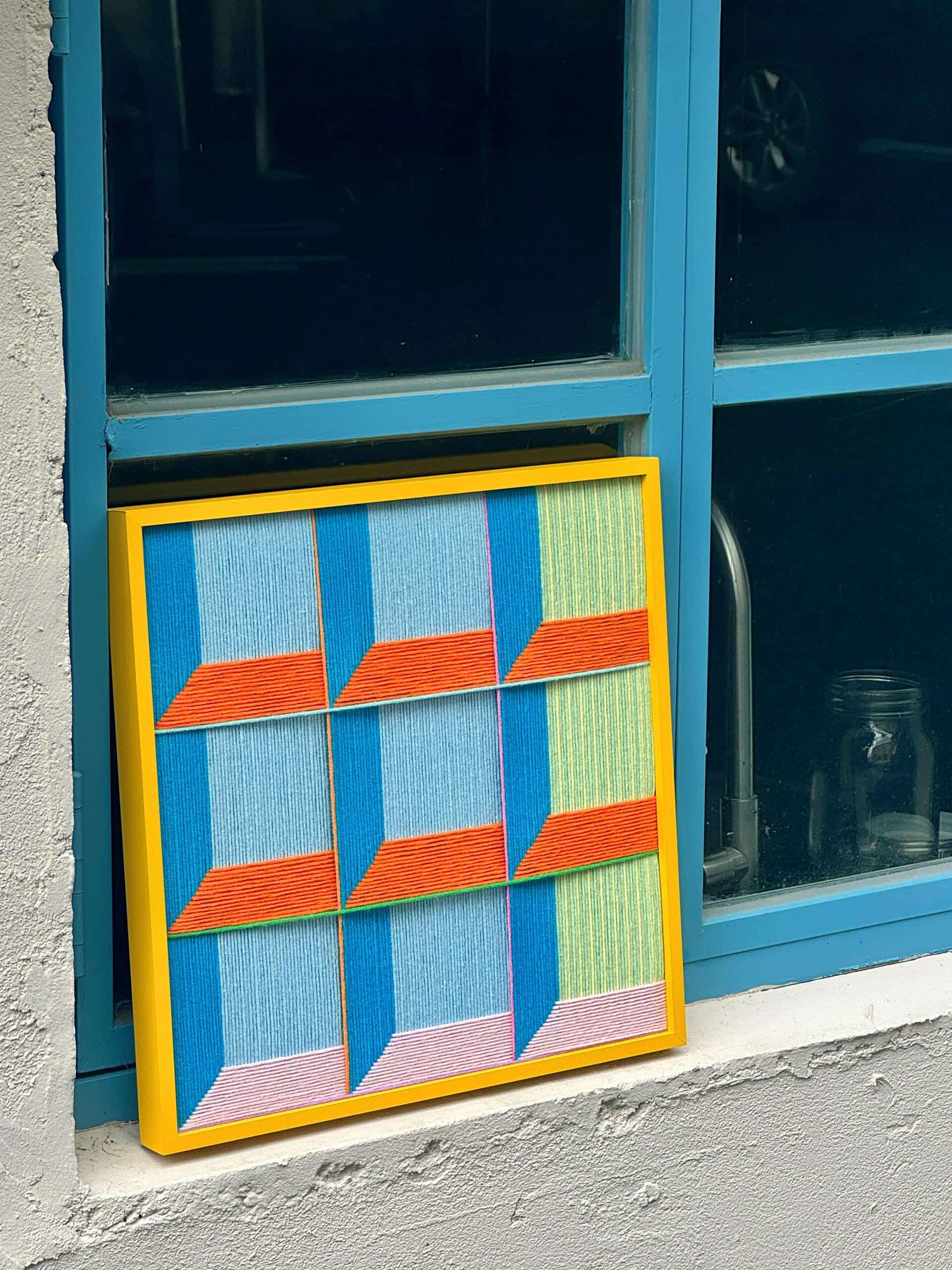 Neon Prism Fiber Art Good Monica