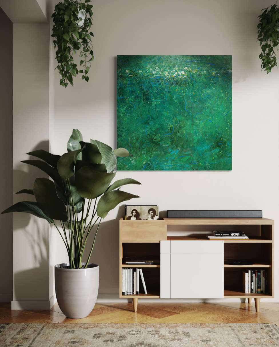 Poetic Abstraction Series – Dancing Beneath the Tide (Original 1/1) Fengxi Ni