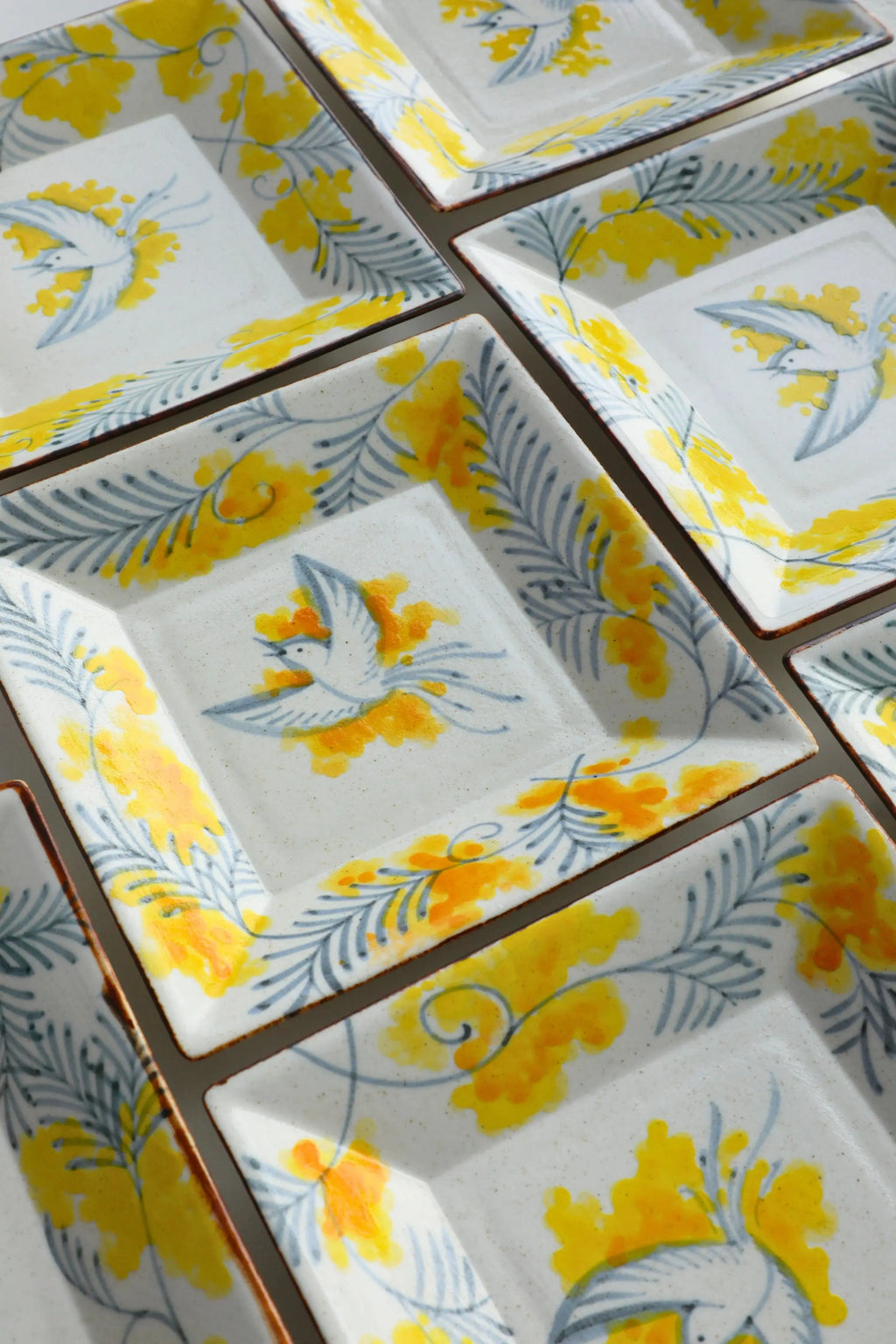 Mimosa Square Dessert Plate By ChiSu ChiSu