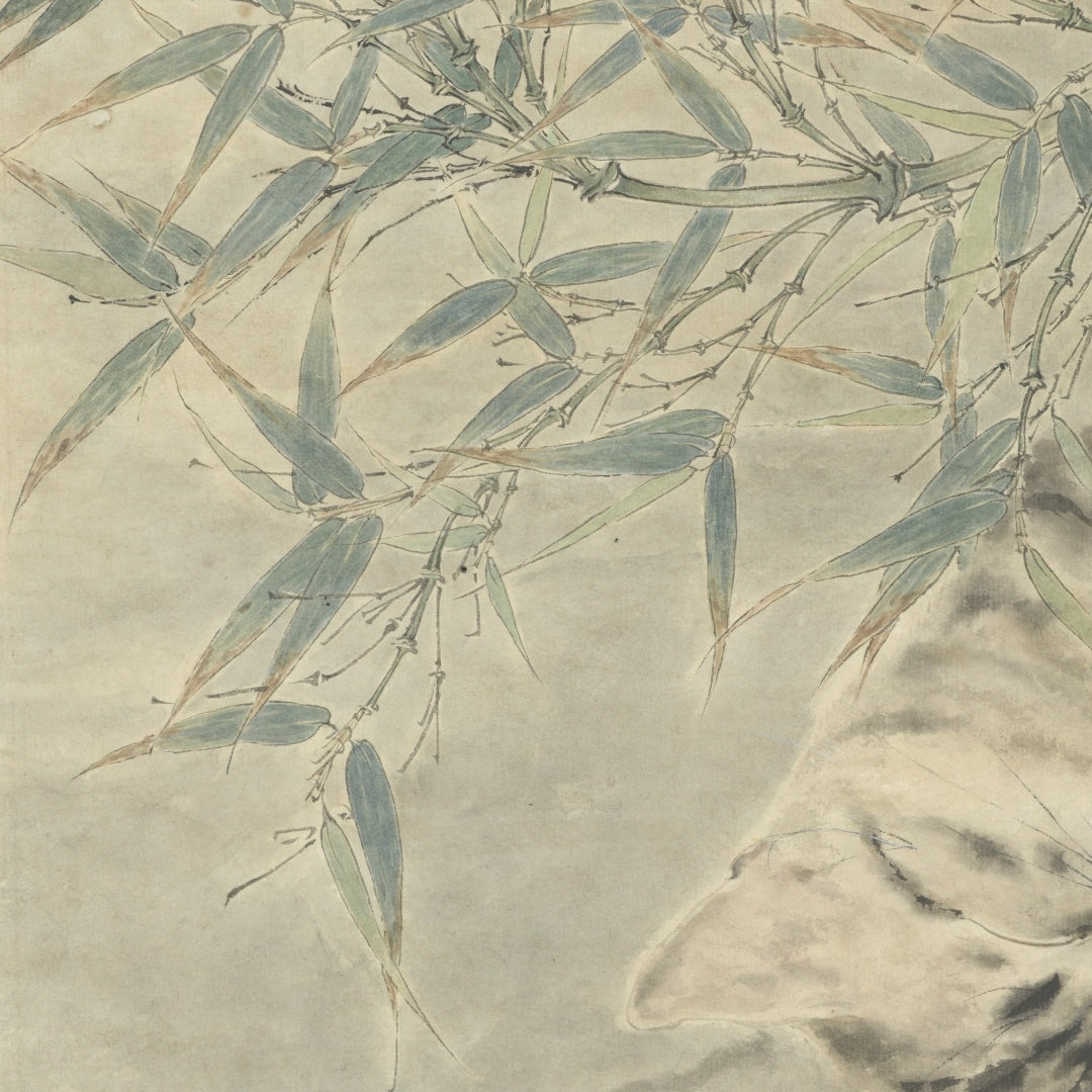 Chinese Mogu Bird-and-Flower Painting – Resting in Bamboo Shade Jing Li