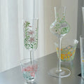 Monet’s Garden Stem Glass by ShiYu ShiYu