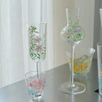 Monet’s Garden Stem Glass by ShiYu ShiYu