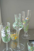 Monet’s Garden Stem Glass by ShiYu ShiYu