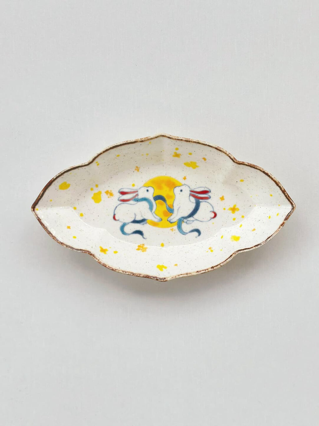 Moon Rabbit Hand-Painted Ceramic Tableware Collection Chi Su