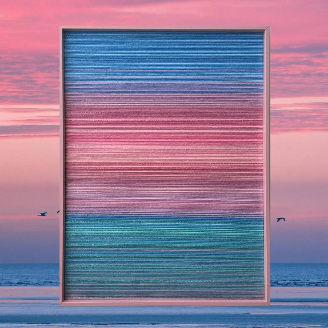 Morning Glow Fiber Art By Good Monica Good Monica