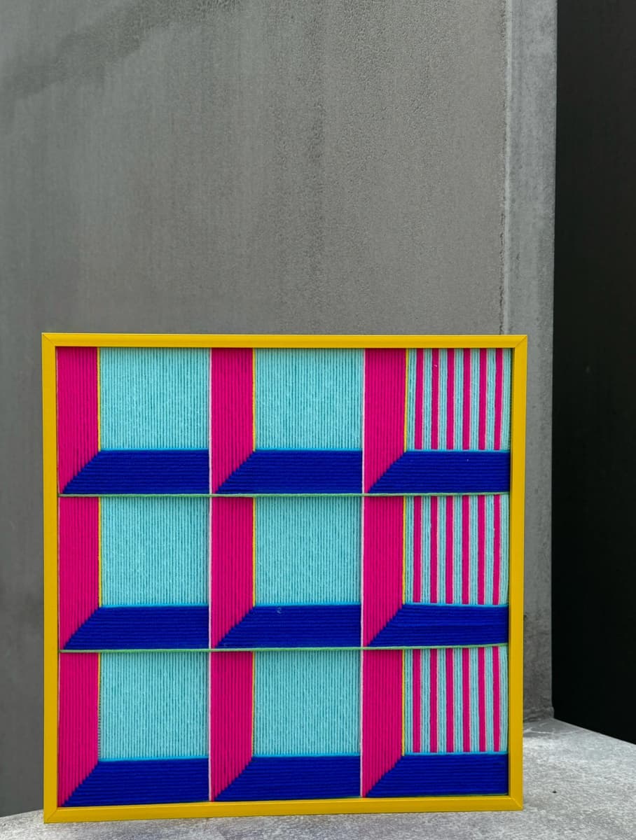 Neon Prism II Fiber Art Good Monica
